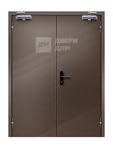 Двупольная глухая противопожарная дверь ДПМ-02 EI-15 с выпадающим порогом
